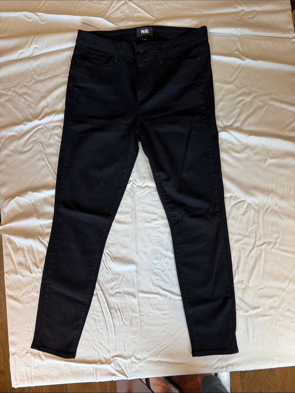 PAIGE Black Stretch Skinny Jeans